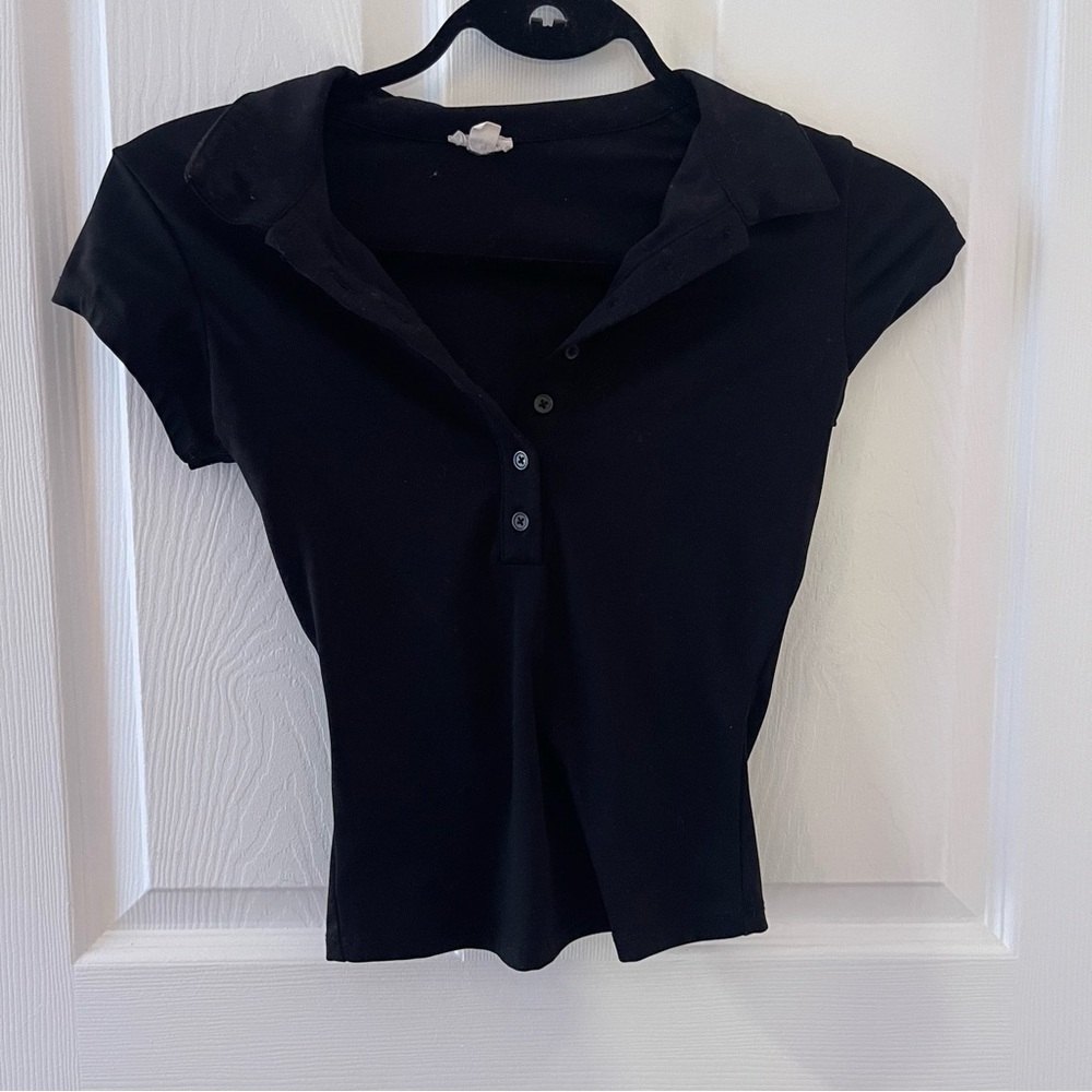 Garage Black Button Down Shirt